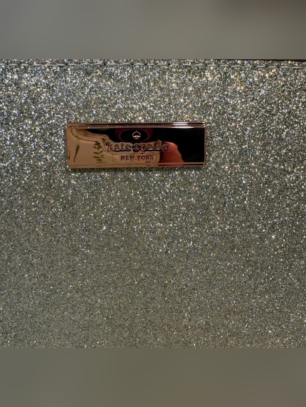 Kate Spade Metallic Green Glitter Bag - Picture 5 of 16